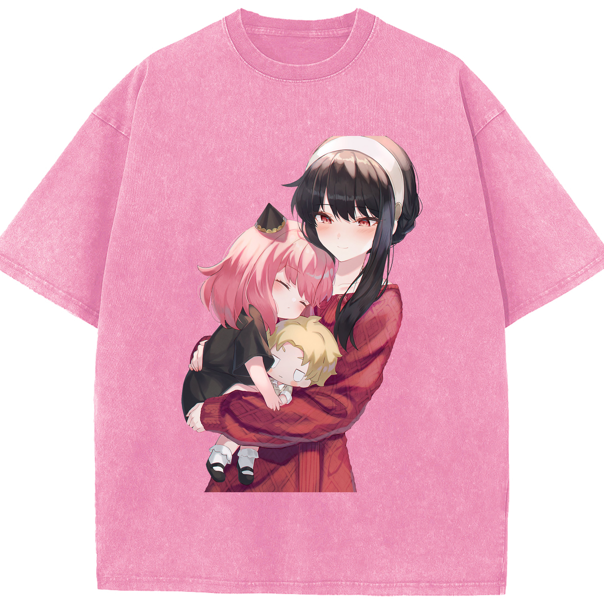 （画像用） SPY×FAMILY间谍家家酒 綿100% ヴィンテージ風 半袖Tシャツ（フロントプリント）